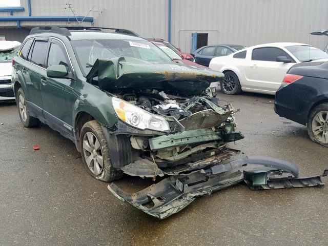 4S4BRDJC3A2373968 - 2010 SUBARU OUTBACK 3. GREEN photo 1