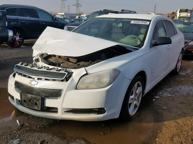 1G1ZB5E12BF160146 - 2011 CHEVROLET MALIBU LS თეთრი ფოტო 2