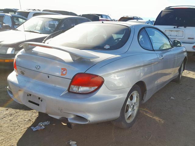 KMHJG35F2YU208671 - 2000 HYUNDAI TIBURON SILVER photo 4