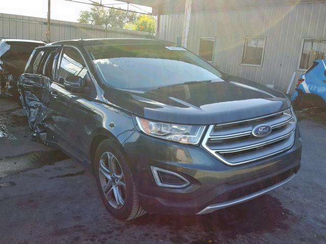 2FMPK3K93FBB05530 - 2015 FORD EDGE TITAN GREEN photo 1