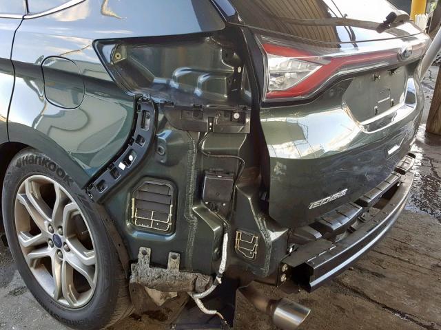 2FMPK3K93FBB05530 - 2015 FORD EDGE TITAN GREEN photo 9