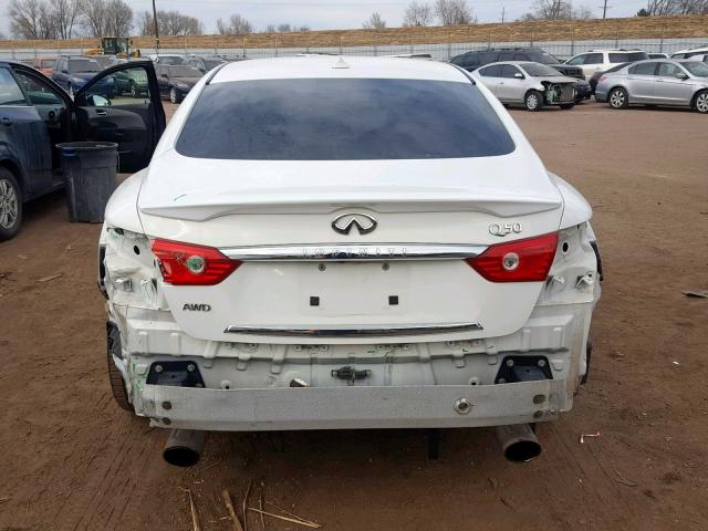 JN1BV7AR4EM690385 - 2014 INFINITI Q50 BASE WHITE photo 9