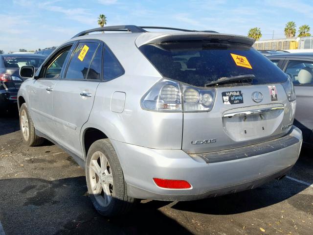 JTJGW31U982008742 - 2008 LEXUS RX 400H SILVER photo 3