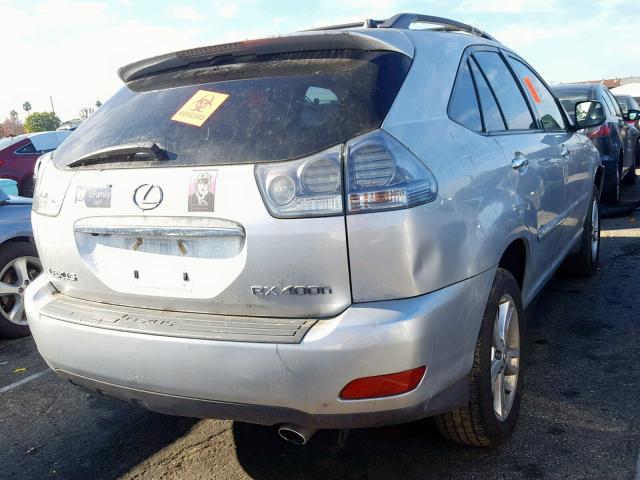 JTJGW31U982008742 - 2008 LEXUS RX 400H SILVER photo 4