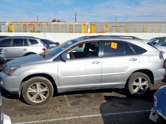 JTJGW31U982008742 - 2008 LEXUS RX 400H SILVER photo 9