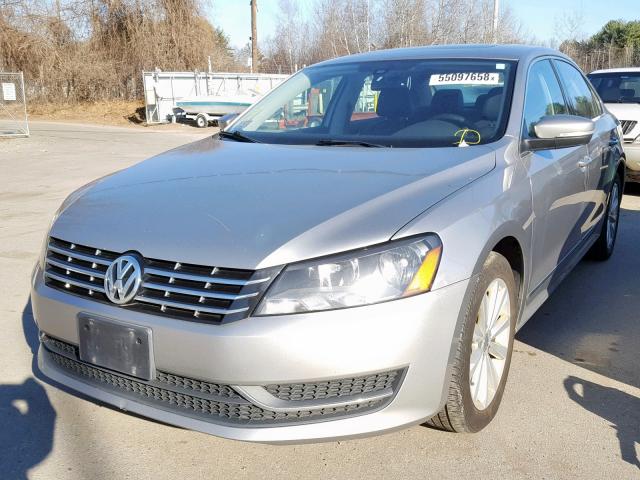 1VWCP7A30DC055639 - 2013 VOLKSWAGEN PASSAT SEL GRAY photo 2