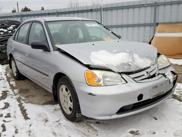 2HGES16462H907688 - 2002 HONDA CIVIC DX SILVER photo 1