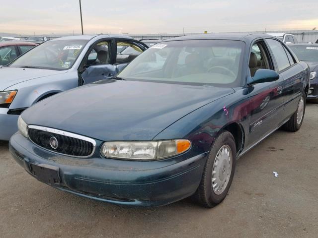 2G4WY55J911243437 - 2001 BUICK CENTURY LI GREEN photo 2