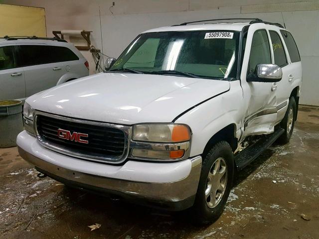 1GKEK13TX1J220774 - 2001 GMC YUKON WHITE photo 2