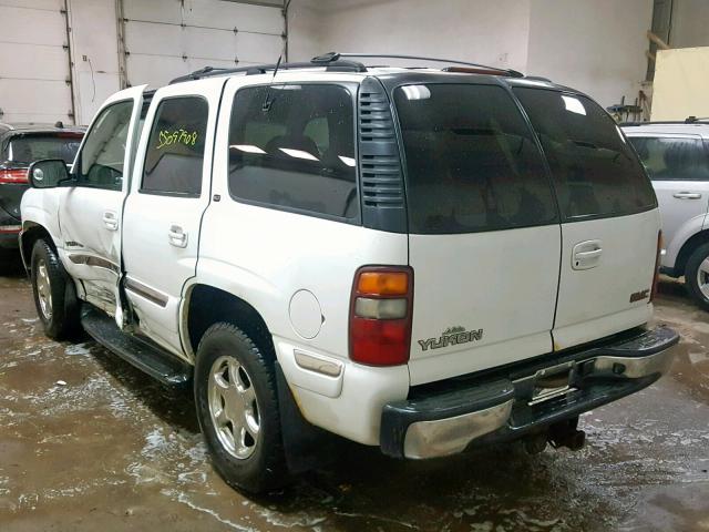 1GKEK13TX1J220774 - 2001 GMC YUKON WHITE photo 3