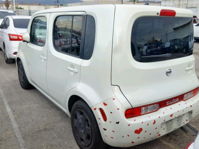 JN8AZ2KR9BT210703 - 2011 NISSAN CUBE BASE WHITE photo 3