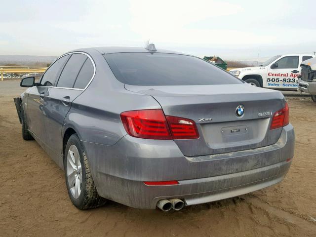 WBAXH5C56DD115113 - 2013 BMW 528 XI GRAY photo 3