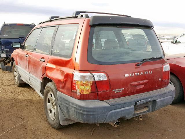 JF1SF63581G734000 - 2001 SUBARU FORESTER L RED photo 3