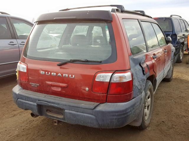 JF1SF63581G734000 - 2001 SUBARU FORESTER L RED photo 4