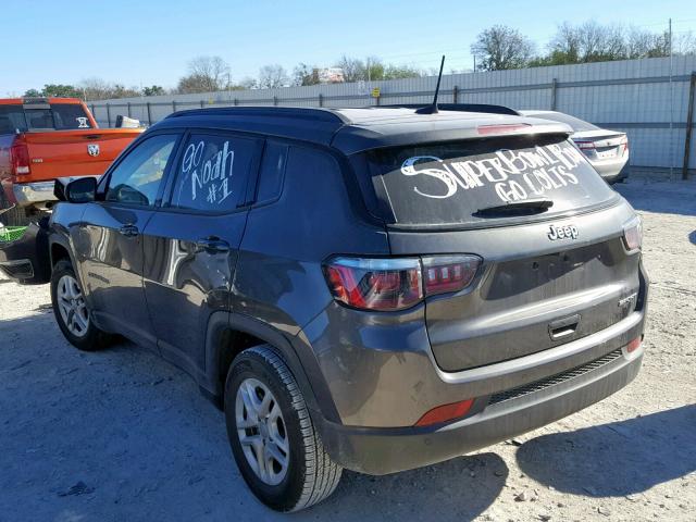 3C4NJCAB4JT411524 - 2018 JEEP COMPASS SP 石墨色 照片 3