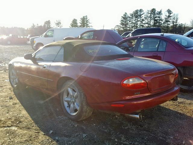 SAJGX2247WC021488 - 1998 JAGUAR XK8 MAROON photo 3