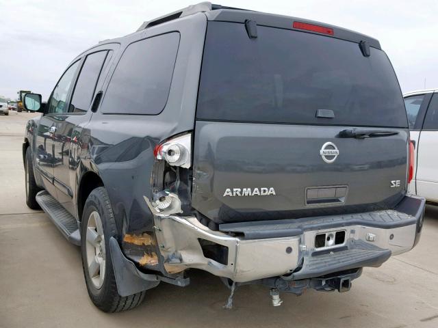 5N1AA08A86N729966 - 2006 NISSAN ARMADA SE CHARCOAL photo 3