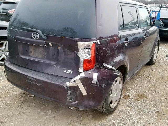 JTLZE4FE6A1097904 - 2010 TOYOTA SCION XB Бордовый фото 9