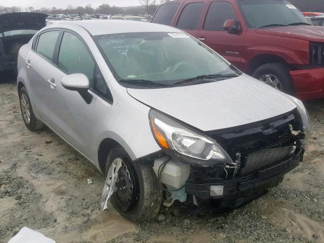 KNADM4A35G6546237 - 2016 KIA RIO LX SILVER photo 1