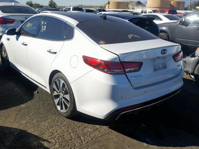 5XXGV4L22GG029836 - 2016 KIA OPTIMA SXL WHITE photo 3