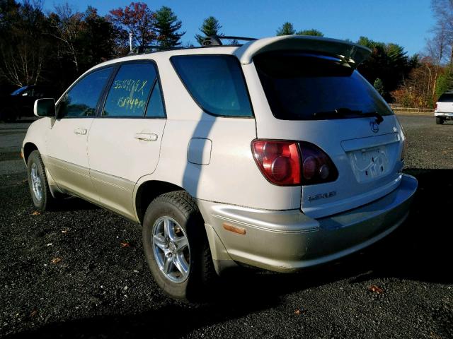 JT6HF10U4X0064943 - 1999 LEXUS RX 300 WHITE photo 3