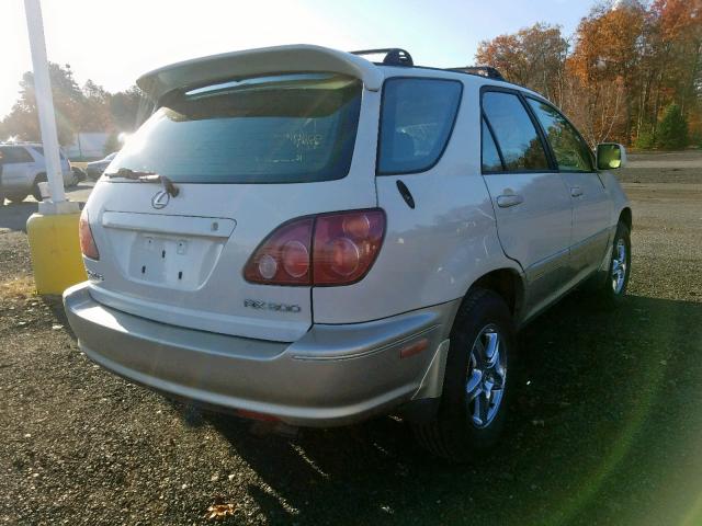 JT6HF10U4X0064943 - 1999 LEXUS RX 300 WHITE photo 4