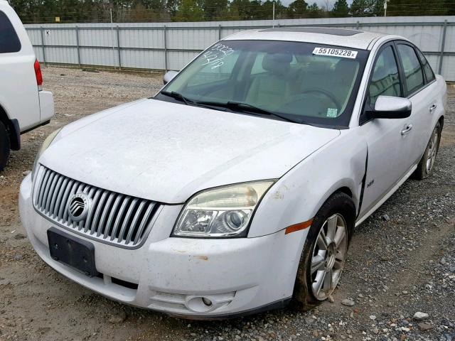 1MEHM42W68G625858 - 2008 MERCURY SABLE PREM WHITE photo 2