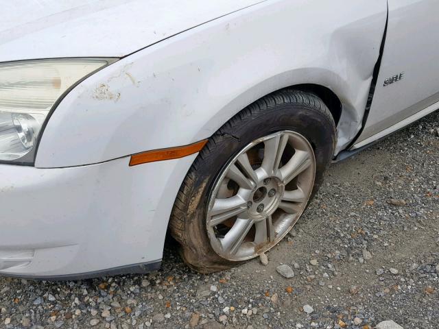 1MEHM42W68G625858 - 2008 MERCURY SABLE PREM WHITE photo 9