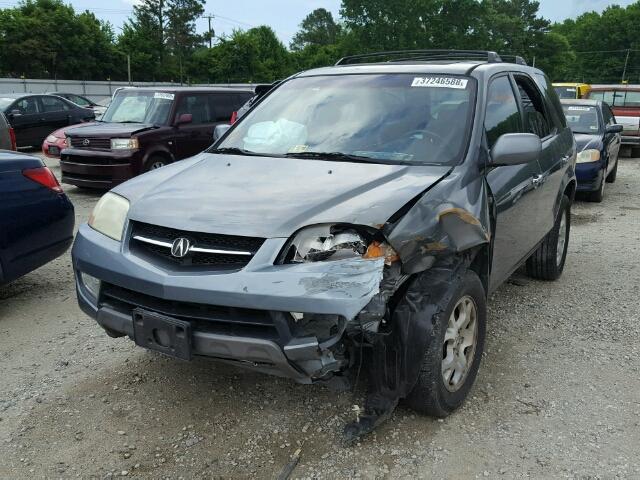 2HNYD186X1H520803 - 2001 ACURA MDX TOURIN GRAY photo 2