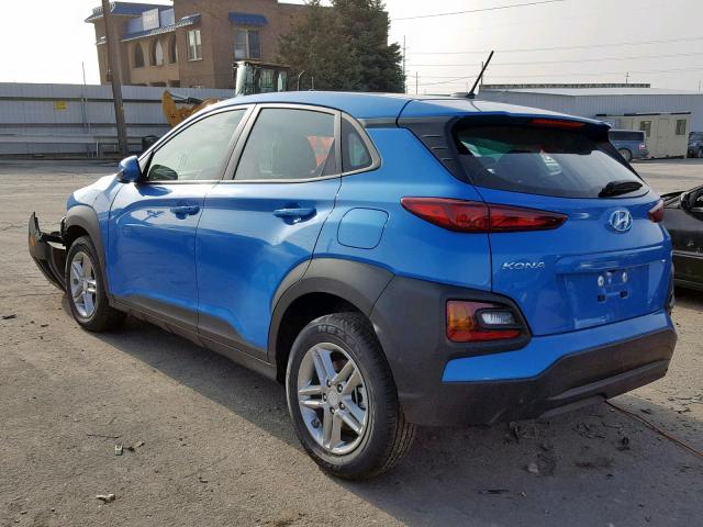 KM8K1CAA0KU194132 - 2019 HYUNDAI KONA SE BLUE photo 3