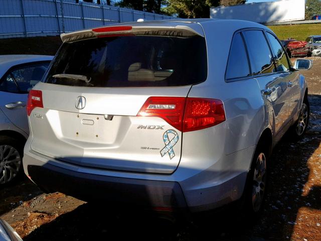 2HNYD28628H545808 - 2008 ACURA MDX TECHNO SILVER photo 4