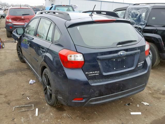 JF1GPAL69EH332582 - 2014 SUBARU IMPREZA SP BLUE photo 3