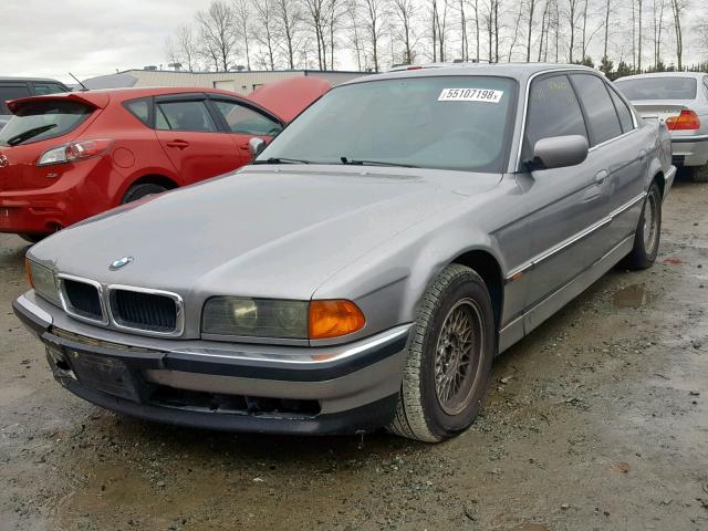 WBAGF8322VDL45939 - 1997 BMW 740 I AUTO SILVER photo 2