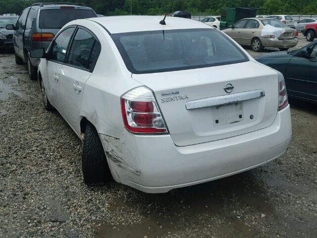 3N1AB6AP2AL637315 - 2010 NISSAN SENTRA 2.0 WHITE photo 3