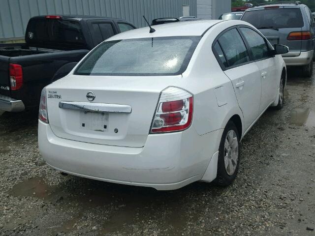 3N1AB6AP2AL637315 - 2010 NISSAN SENTRA 2.0 WHITE photo 4