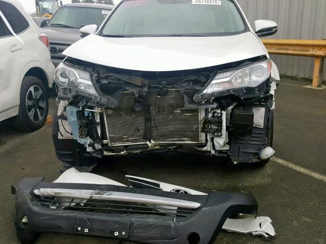 2T3YFREV1EW121424 - 2014 TOYOTA RAV4 LIMIT WHITE photo 9