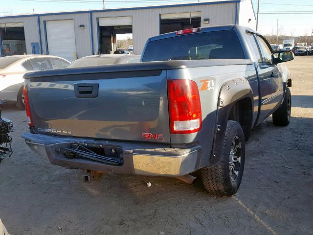 2GTEK19J771525010 - 2007 GMC NEW SIERRA TEAL photo 4