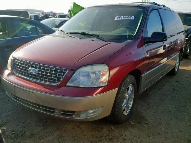 2FMZA58255BA22603 - 2005 FORD FREESTAR L RED photo 2