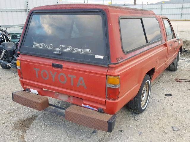 JT4RN55D2G0181162 - 1986 TOYOTA PICKUP 1/2 RED photo 4