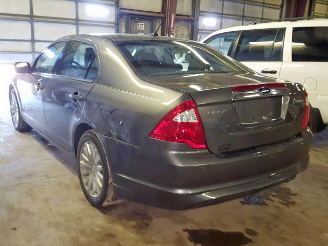 3FADP0L32AR188532 - 2010 FORD FUSION HYB GRAY photo 3