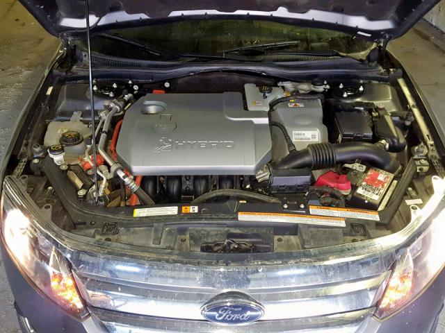 3FADP0L32AR188532 - 2010 FORD FUSION HYB GRAY photo 7