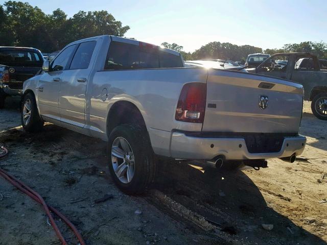 1C6RR6UT0DS680505 - 2013 RAM 1500 SPORT SILVER photo 3