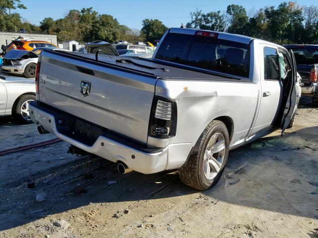 1C6RR6UT0DS680505 - 2013 RAM 1500 SPORT SILVER photo 4