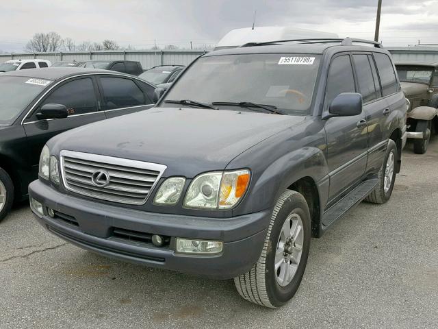 JTJHT00W533528695 - 2003 LEXUS LX 470 GRAY photo 2