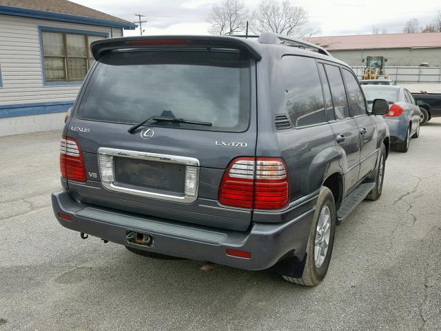 JTJHT00W533528695 - 2003 LEXUS LX 470 GRAY photo 4