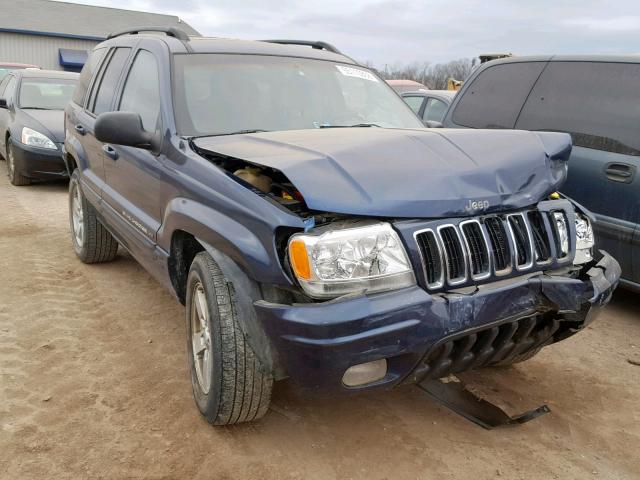 1J4GW58S42C266777 - 2002 JEEP GRAND CHER BLUE photo 1