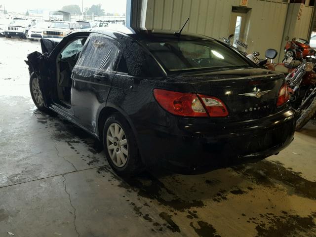 1C3LC46K88N193621 - 2008 CHRYSLER SEBRING LX BLACK photo 3