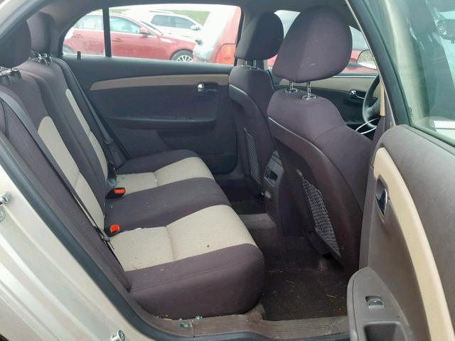 1G1ZB5EB3AF308618 - 2010 CHEVROLET MALIBU LS Qızıl foto 6