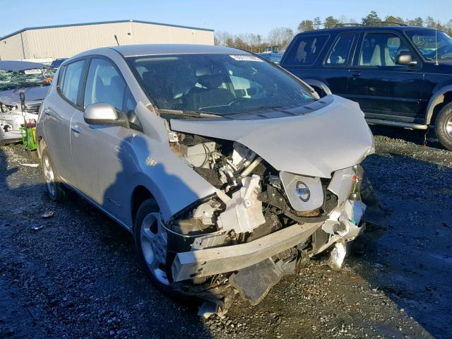 1N4AZ0CP2DC406939 - 2013 NISSAN LEAF S SILVER photo 1