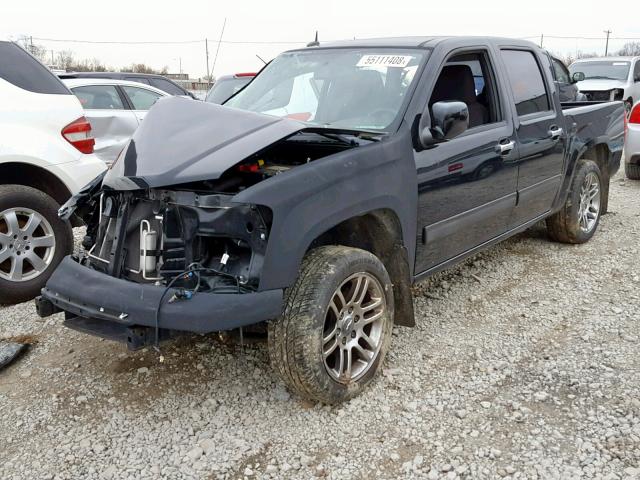 1GCDSCF9XC8141750 - 2012 CHEVROLET COLORADO L BLACK photo 2